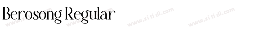 Berosong Regular字体转换 Berosong Regular字体转换